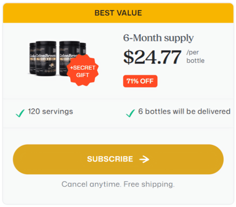 ColonBroom GLP1 offer price