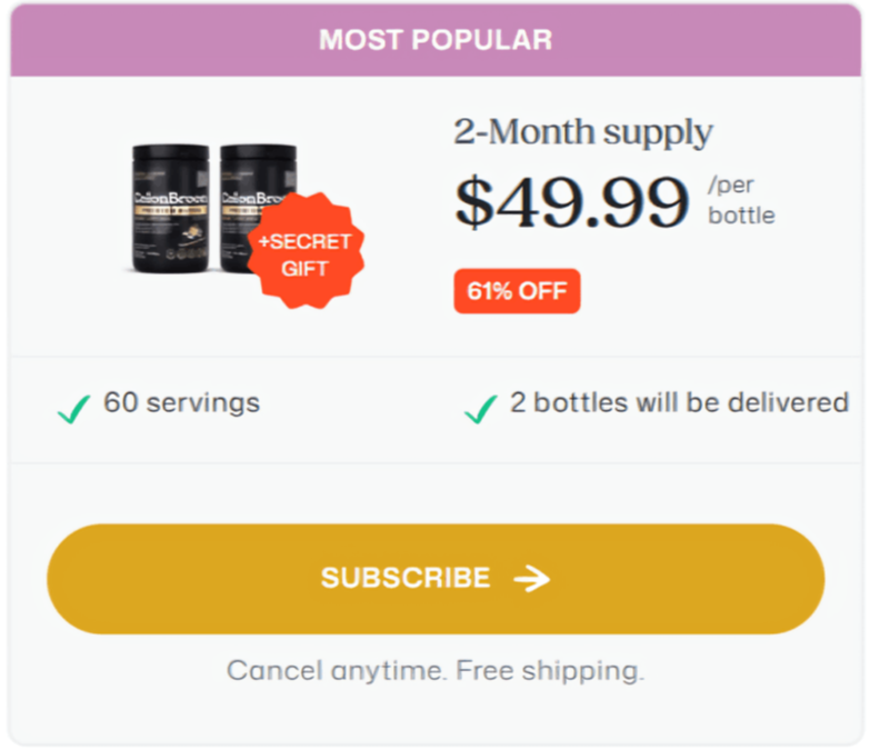 ColonBroom GLP1 offer price