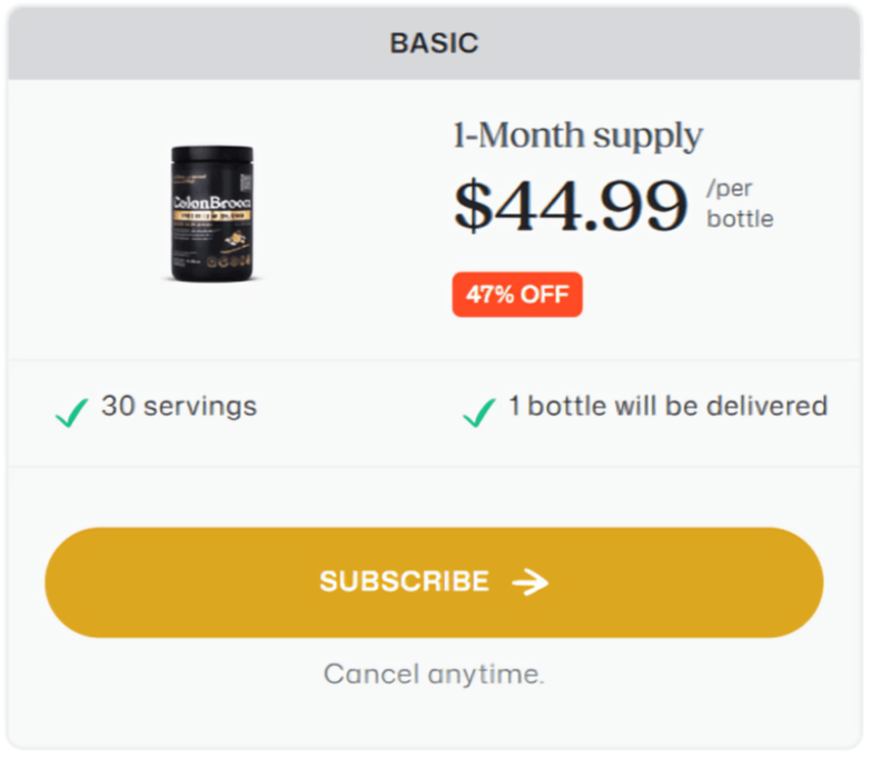 ColonBroom GLP1 offer price